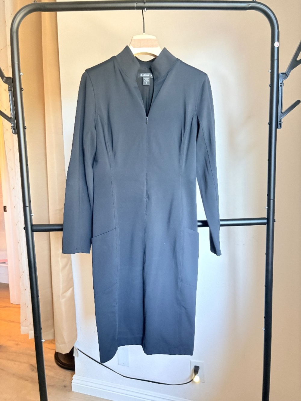Athletic-Inspired Zip-Front Dress – Like New